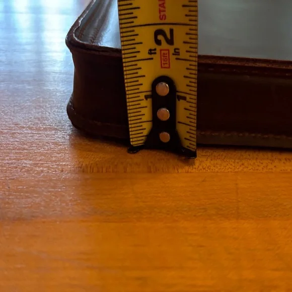 Stylish Saddleback dark brown Leather Laptop sleeve - Picture 6 of 6